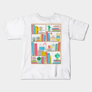 Cozy Critters Reading Kids T-Shirt